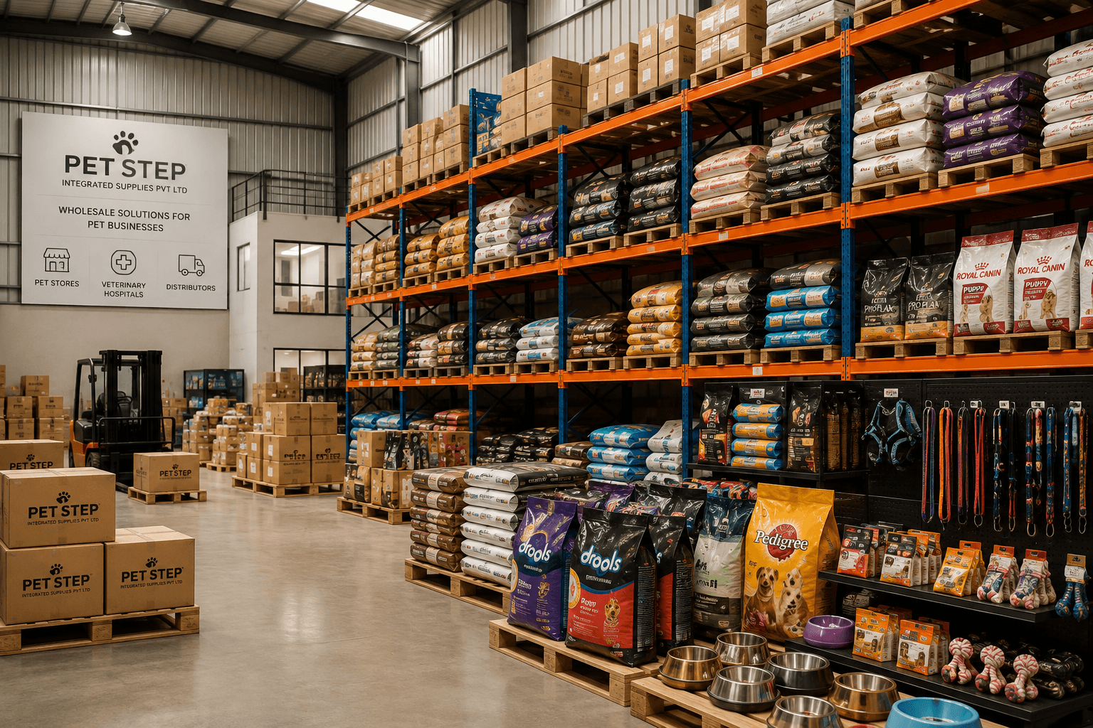 Pet Step Integrated Supplies wholesale distribution warehouse